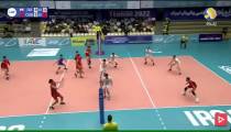 مسابقه والیبال ایران 3 - چین 0