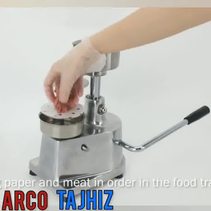 دستگاه همبرگر زن نیمه اتوماتیک دستی